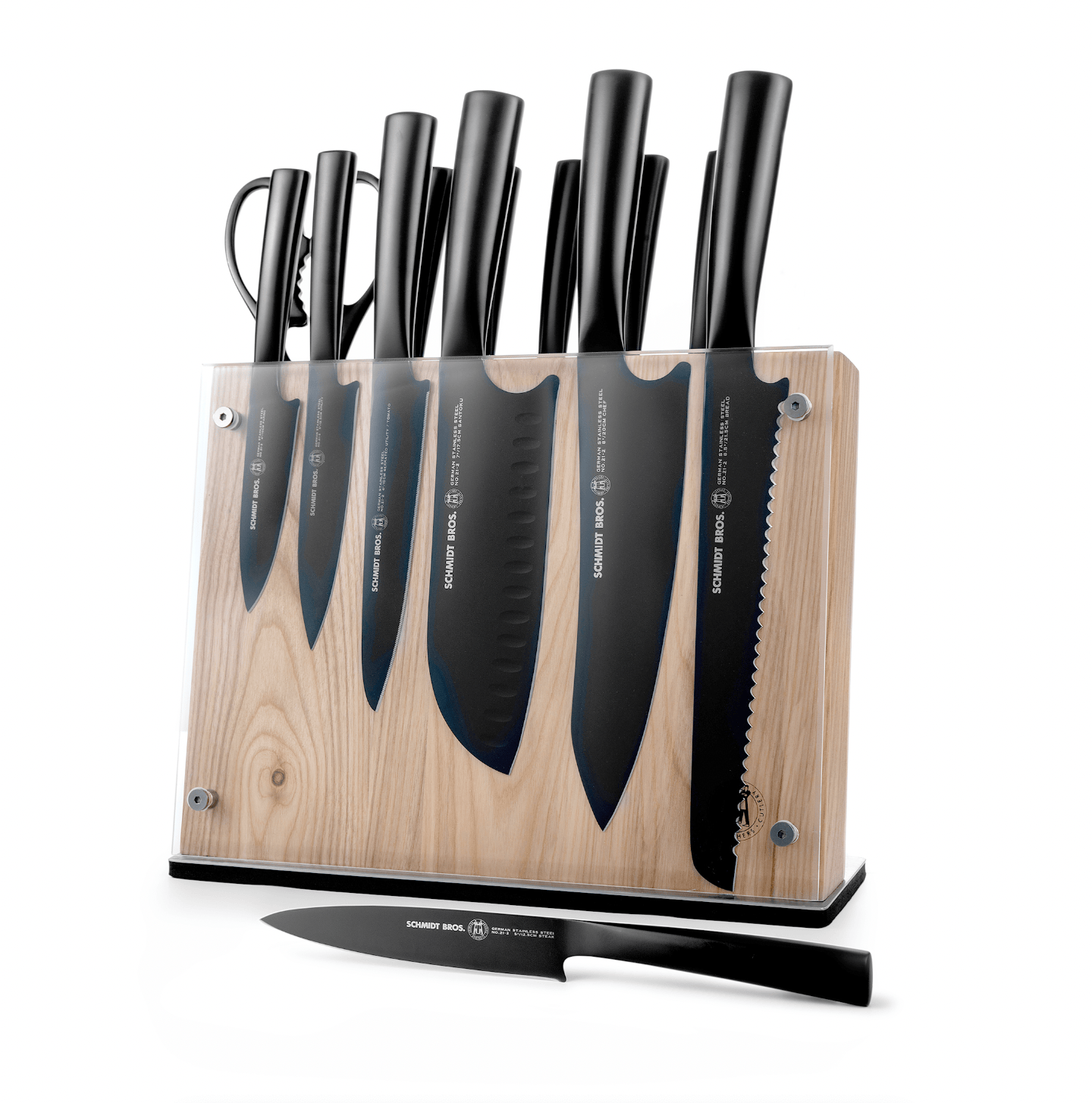 Jet Black, 14-Piece Knife Block Set – Schmidt Bros.