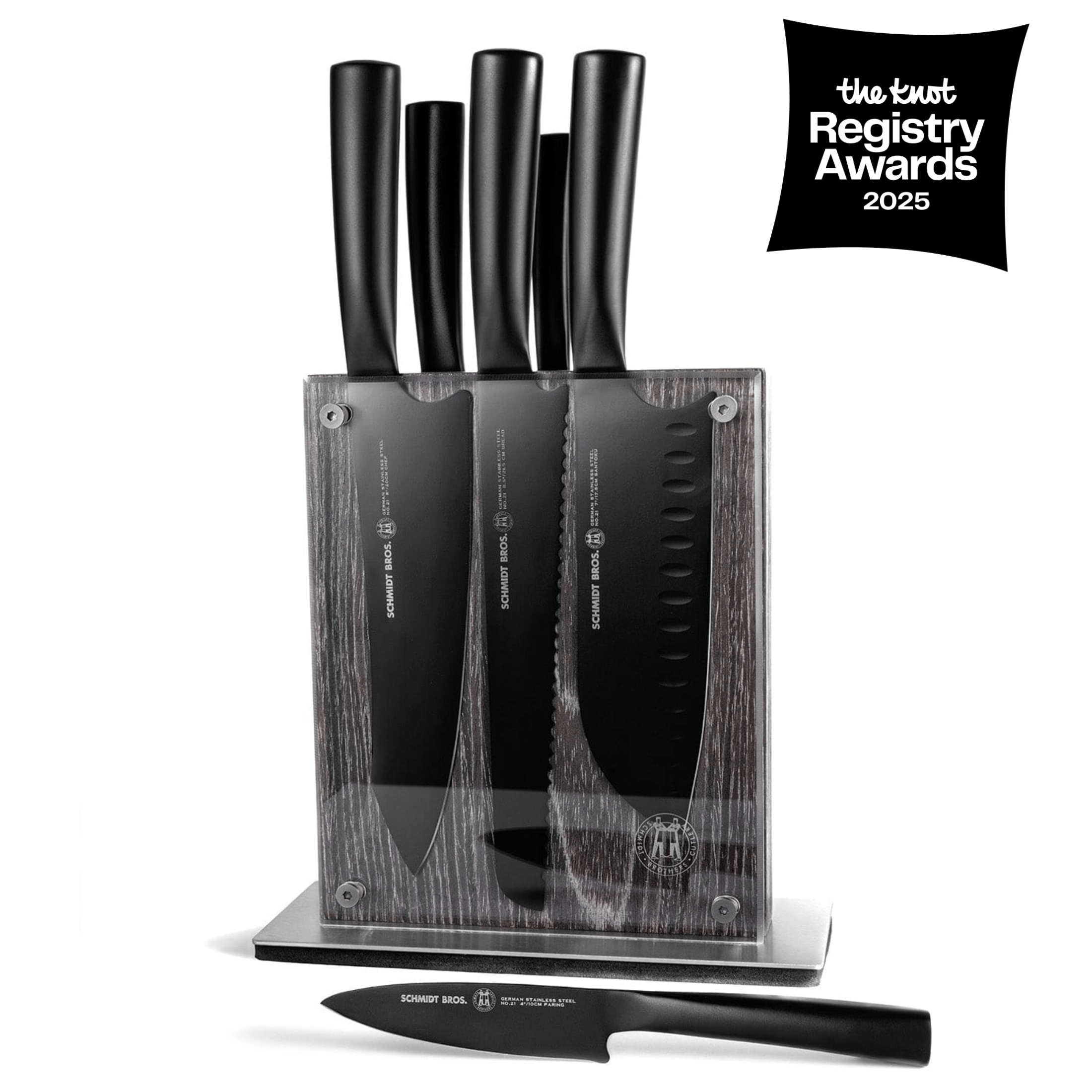 Jet Black, 7-Piece Knife Block Set | Schmidt Brothers – Schmidt Bros.