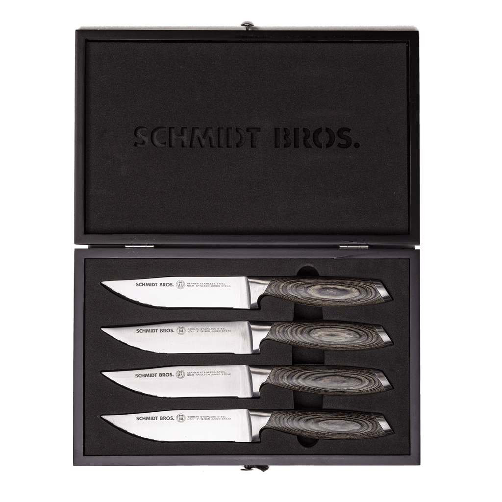 Schmidt Brothers® Cutlery 14-Piece Elite Series Knife Block Set with Honing  Rod and Steak Knives; 100% Premium German Stainless Steel;