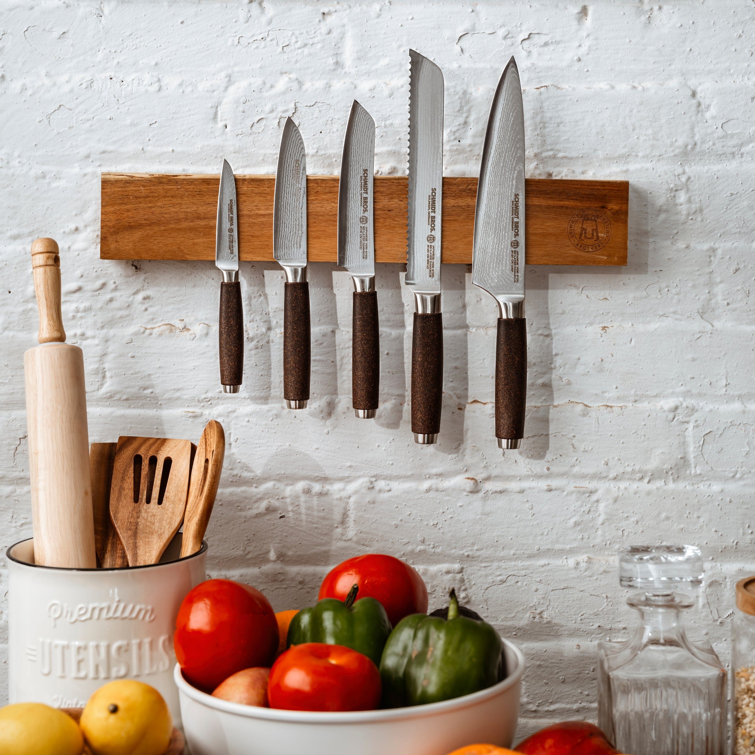 Schmidt Brothers Cutlery, Artisan, 7-Piece Knife Block Set