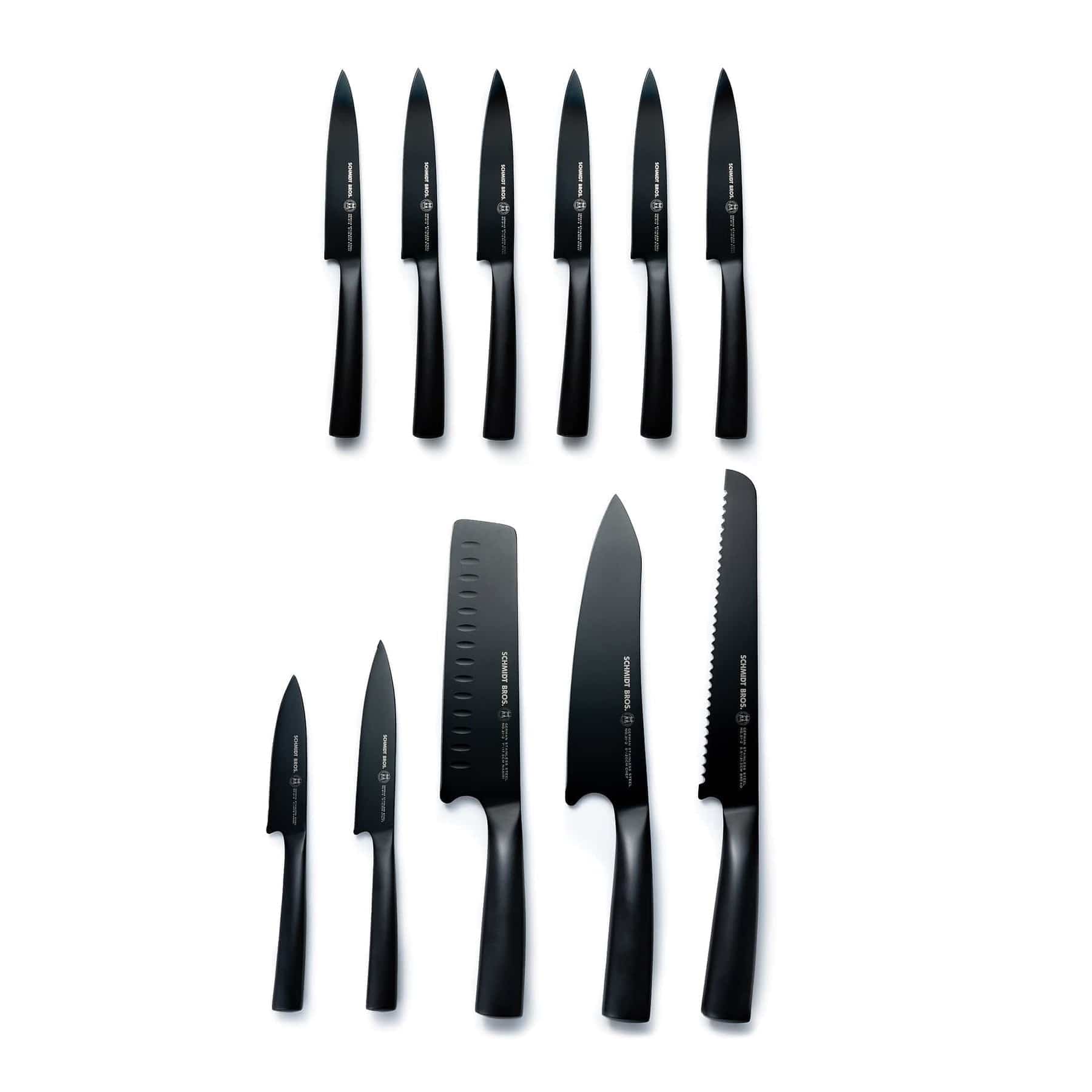 Jet Black, 12-Piece Giotto Knife Block Set – Schmidt Bros.