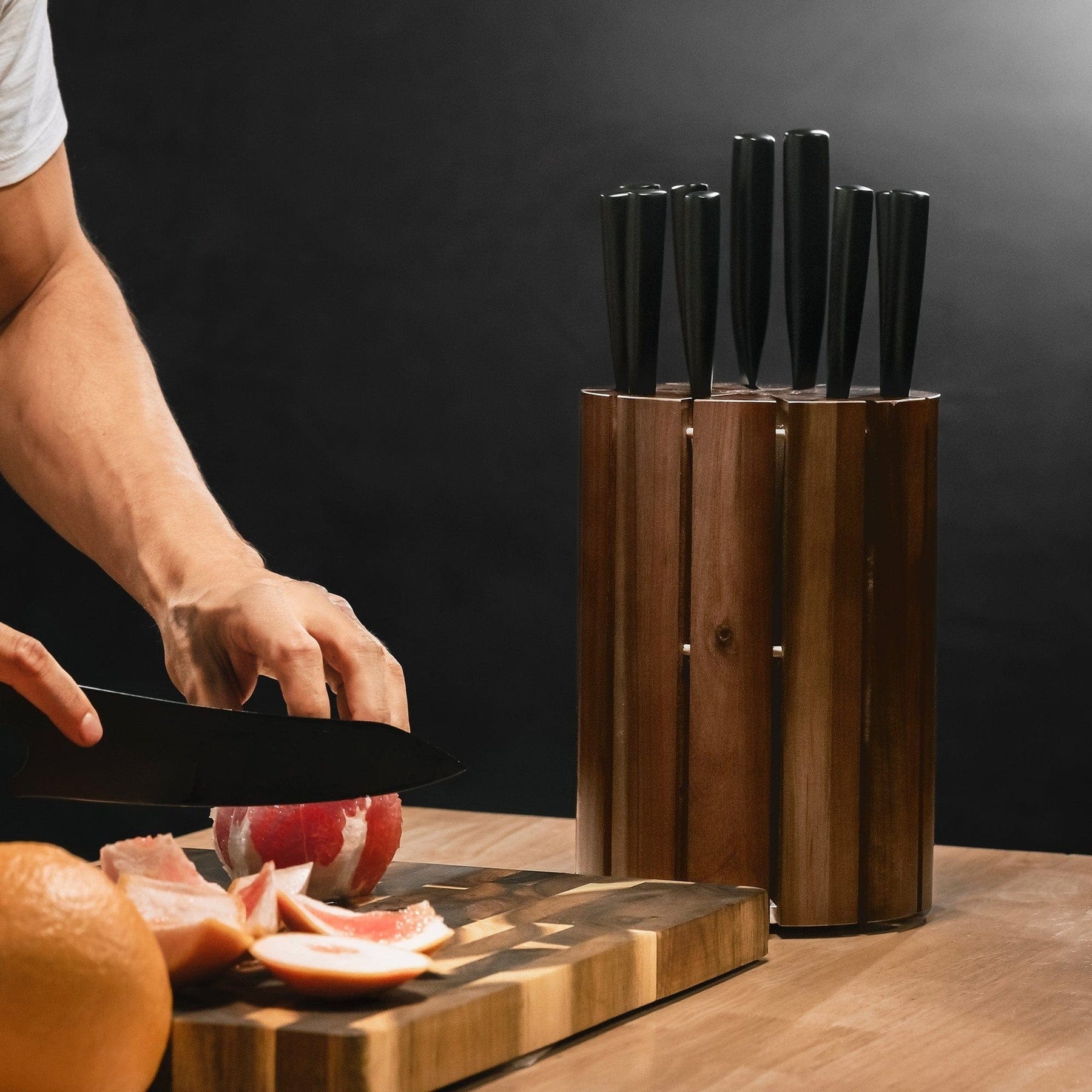 Jet Black, 12-Piece Giotto Knife Block Set – Schmidt Bros.