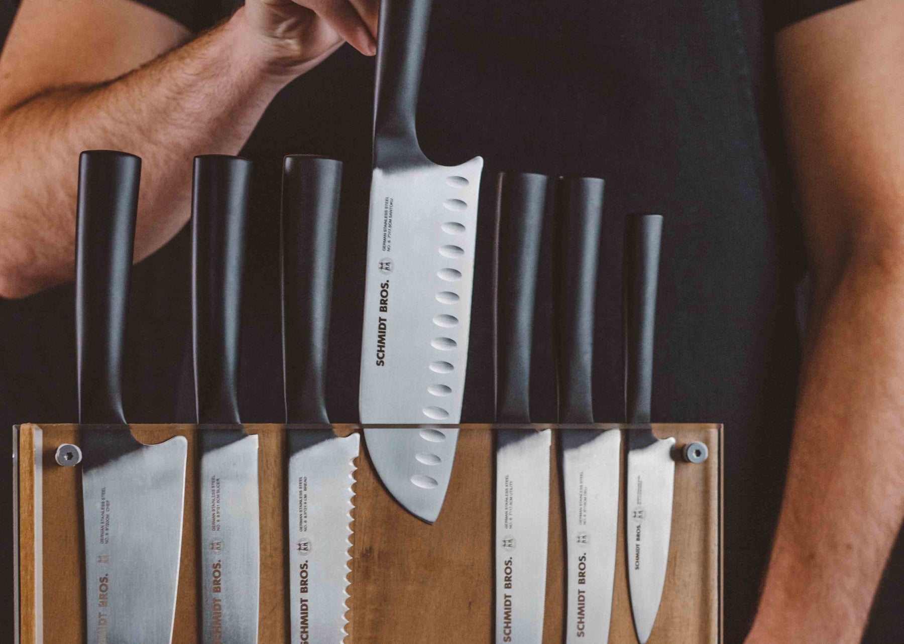 Universal Knife Blocks, 2 In 1 Knife Holder, Stainless Steel Knife