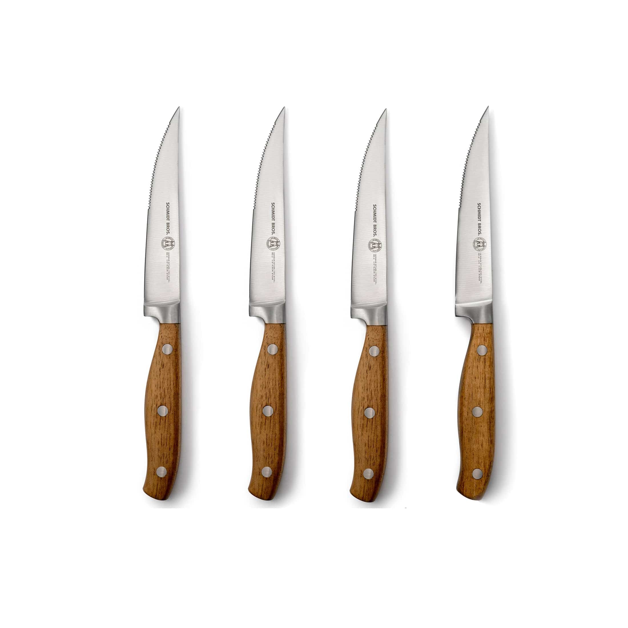 Forged Acacia, 4-Piece Steak Knife Set