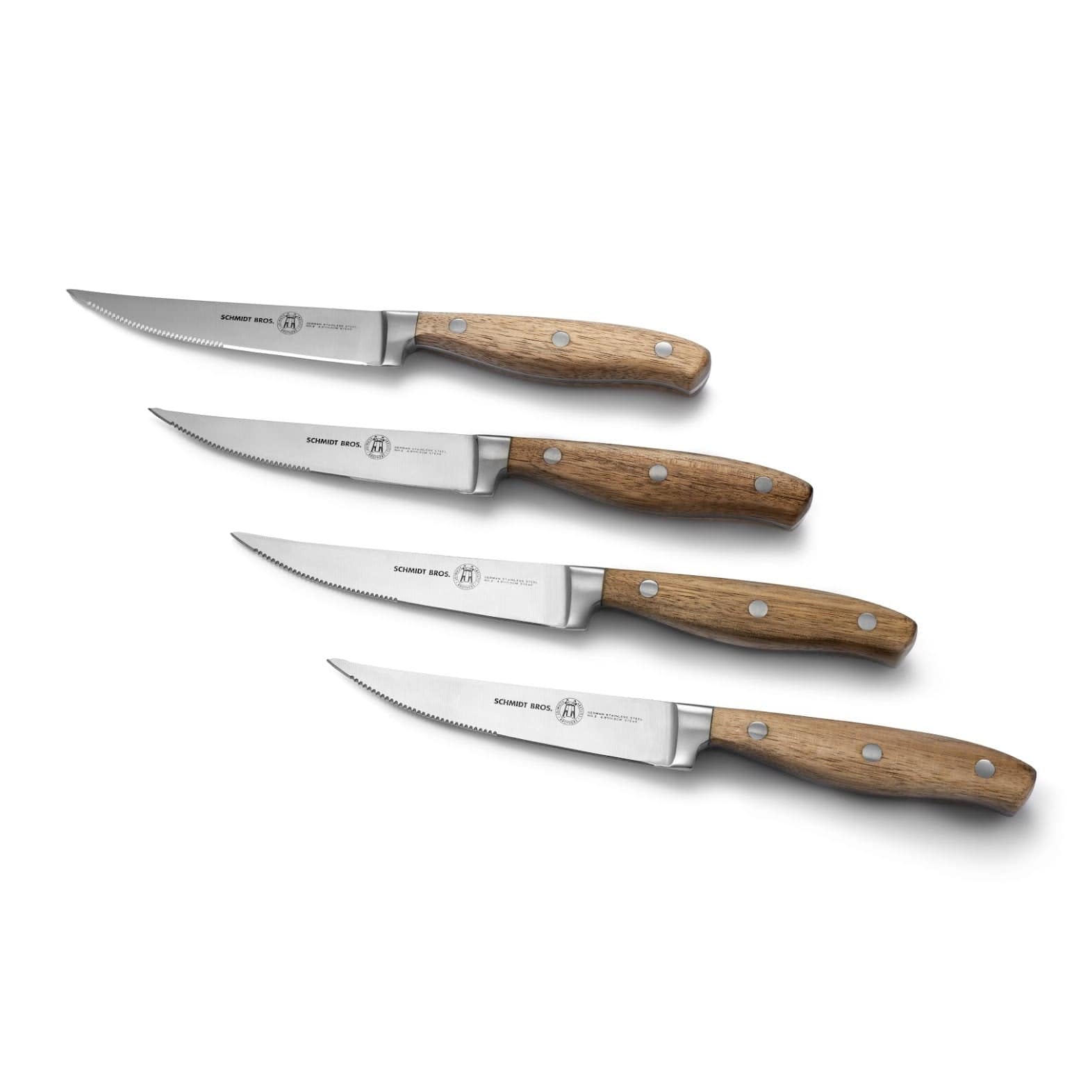 Forged Acacia, 4-Piece Steak Knife Set