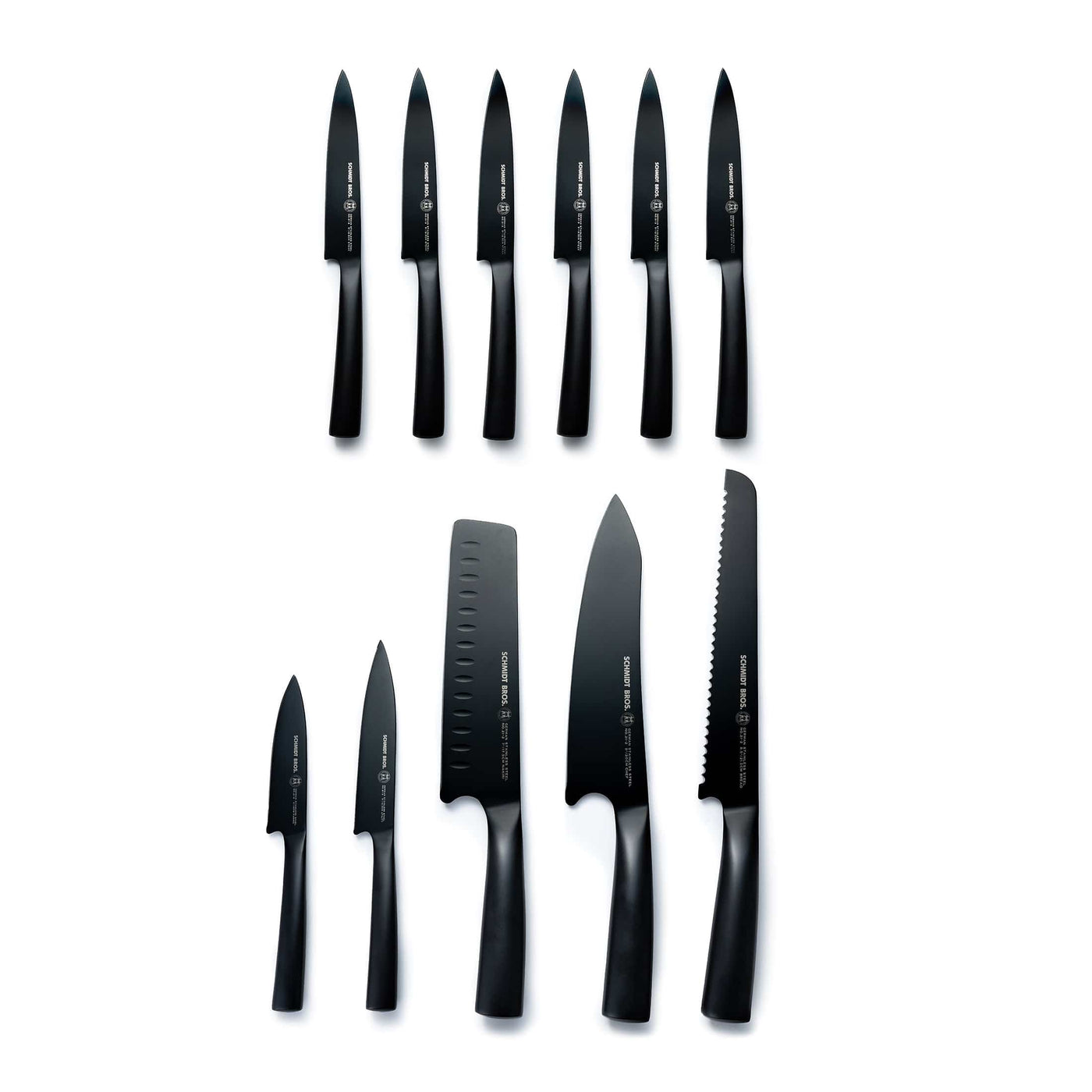 Schmidt Bros. Giotto, 12-Piece Jet Black Knife Block Set