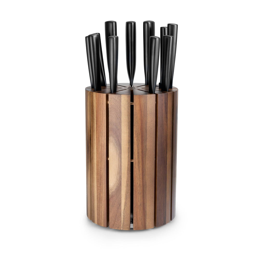 Jet Black, 12-Piece Giotto Knife Block Set – Schmidt Bros.