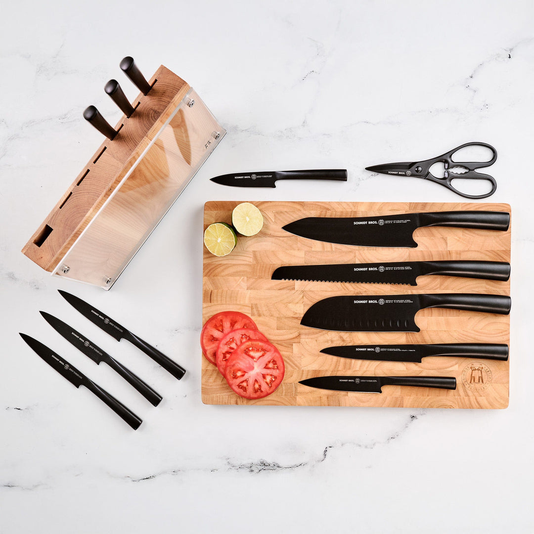 Jet Black, 14-Piece Knife Block Set – Schmidt Bros.