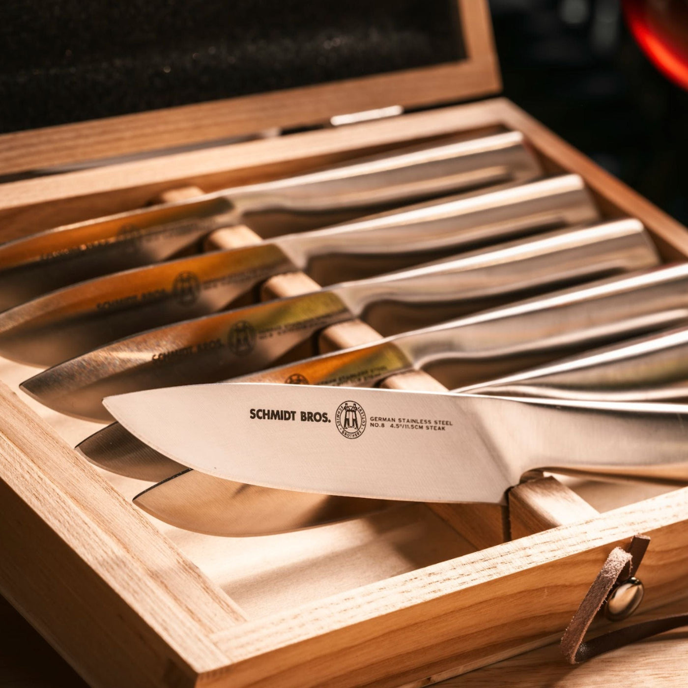 Schmidt Bros. Kitchen Cutlery Forged Steel, 6-Piece Steak Knife Set