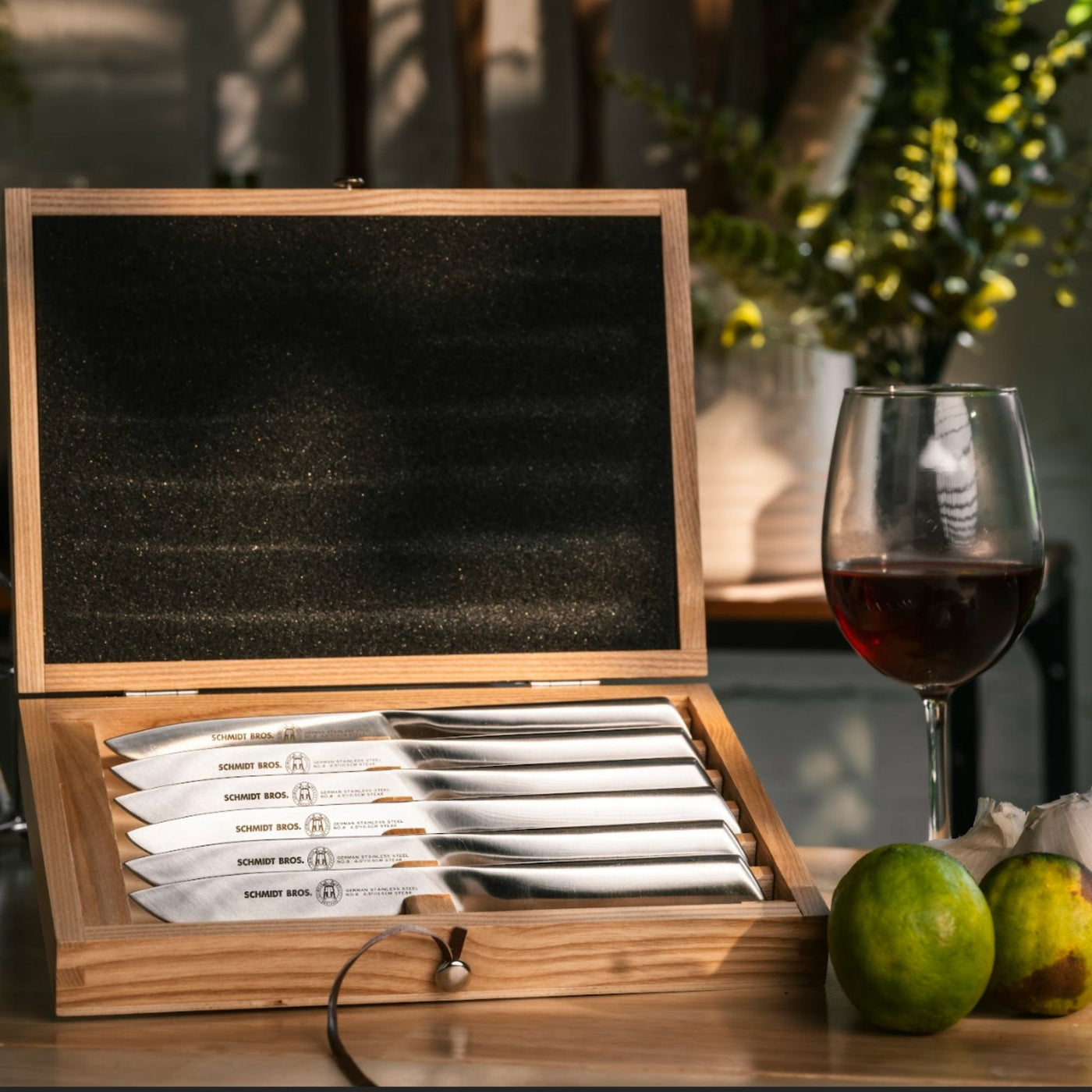Schmidt Bros. Kitchen Cutlery Forged Steel, 6-Piece Steak Knife Set