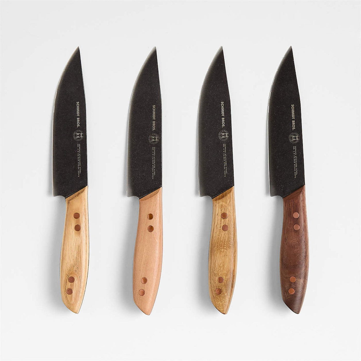 Schmidt Bros. Kitchen Cutlery Runwell, 4-Piece Jumbo Steak Knife Set