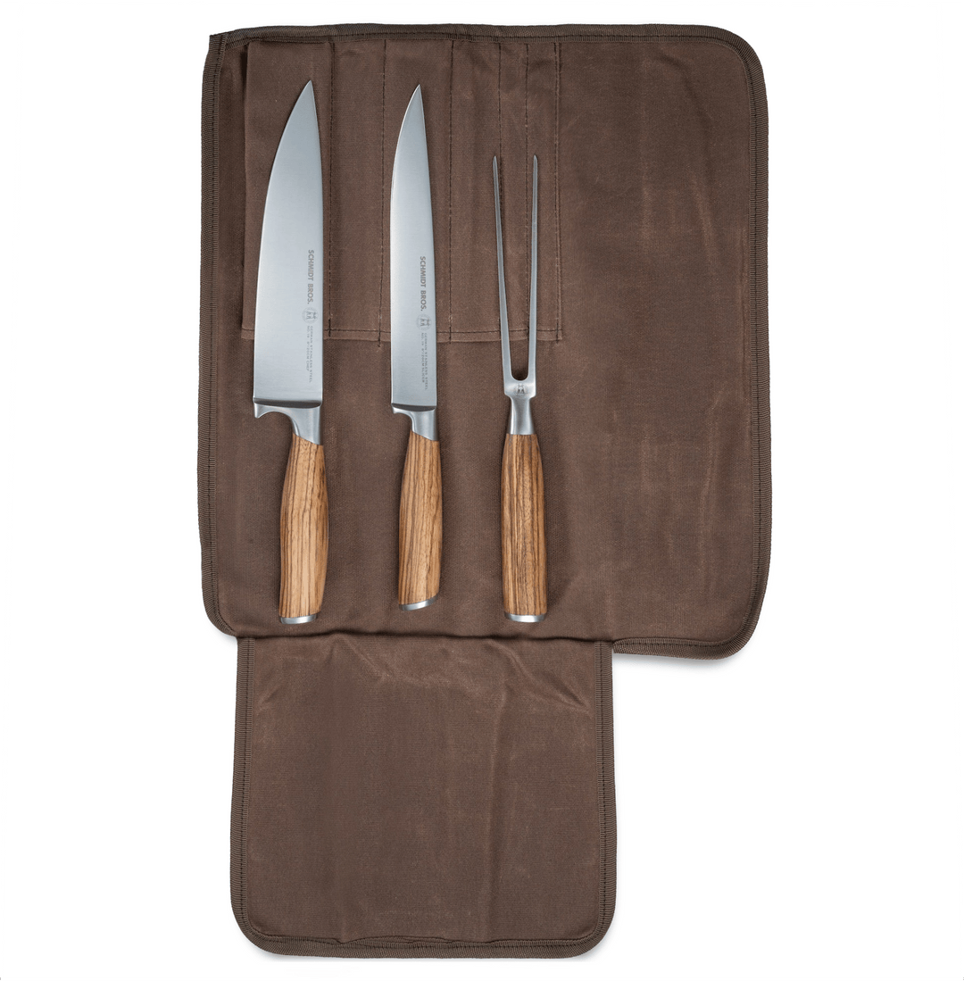 Zebra Wood, 4-Piece Carving Set – Schmidt Bros. Zebra Wood, 4-Piece Carving Set – Schmidt Bros.