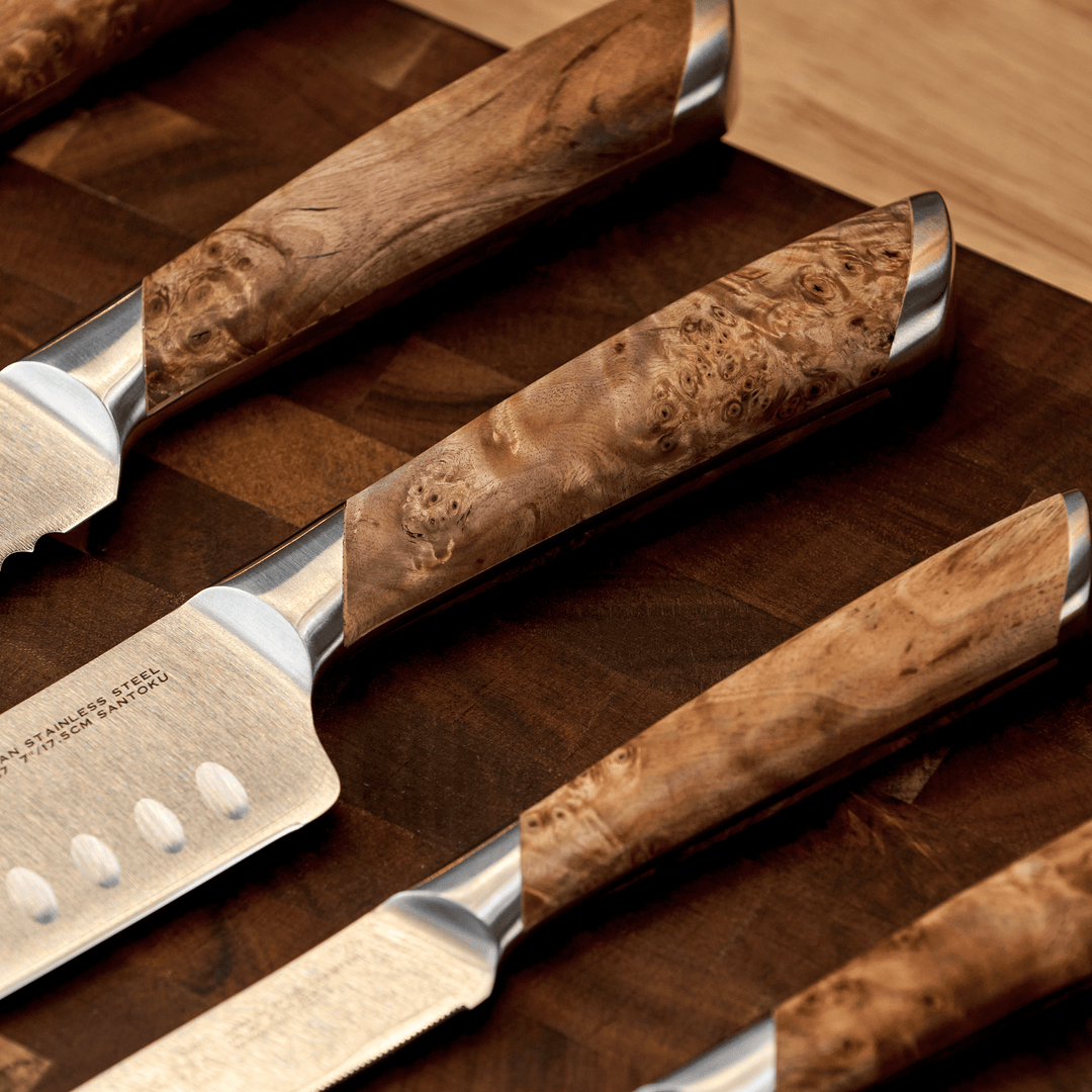   Strata カトラリーセット Strata, 7-Piece Knife Block Set – Schmidt Bros.
