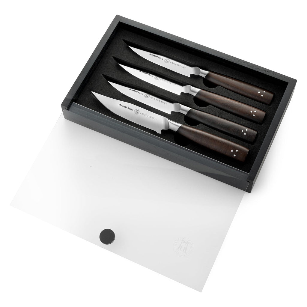 Schmidt Bros German Steel #9 Steak Knife 5” Blade Stainless Professional 6  Set