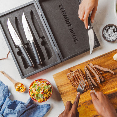 Schmidt Brothers Kitchen Cutlery Crosstown, 4-Piece Steak Knife Set