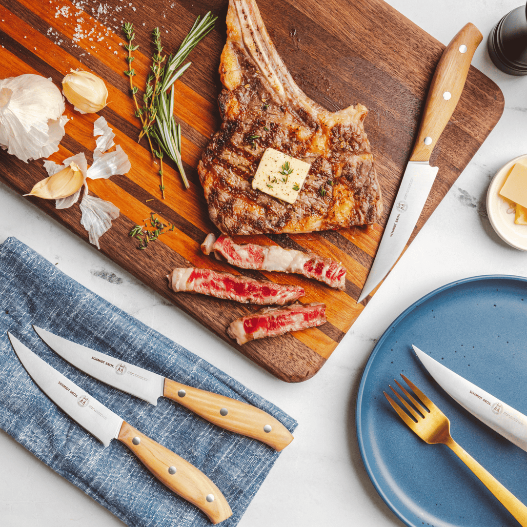 Forged Acacia, 14-Piece Knife Block Set – Schmidt Bros.