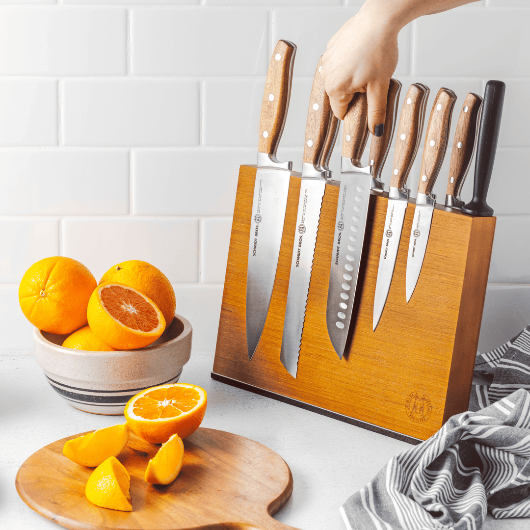 Forged Acacia, 14-Piece Knife Block Set – Schmidt Bros.