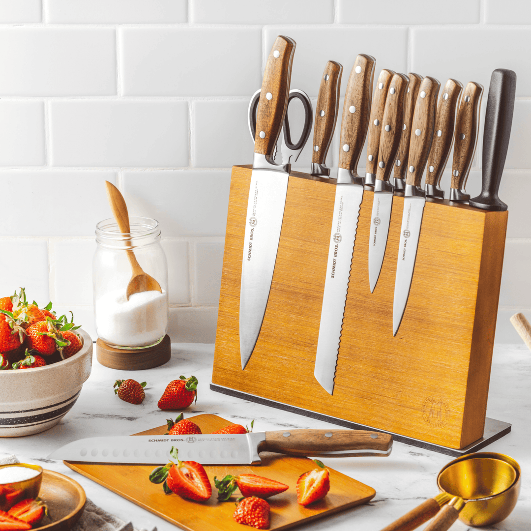 Forged Acacia, 14-Piece Knife Block Set – Schmidt Bros.