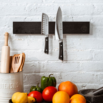 Schmidt Brothers Kitchen Cutlery Schmidt Brothers – Black 18” Magnetic Wall Bar, Universal Storage For Up to 8 - 10 Knives