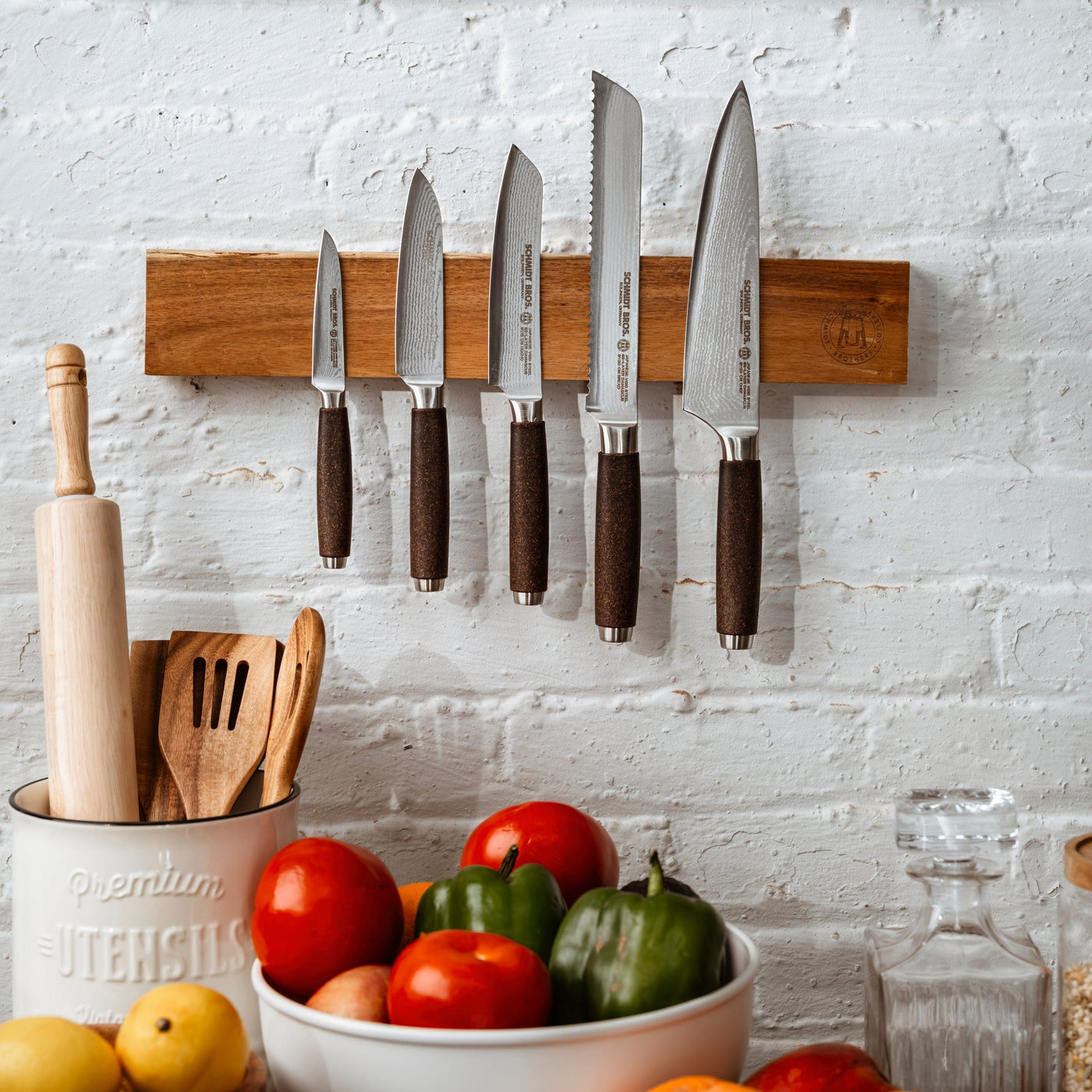 Schmidt Brothers Kitchen Cutlery Schmidt Brothers Cutlery, Artisan, 7-Piece Knife Block Set