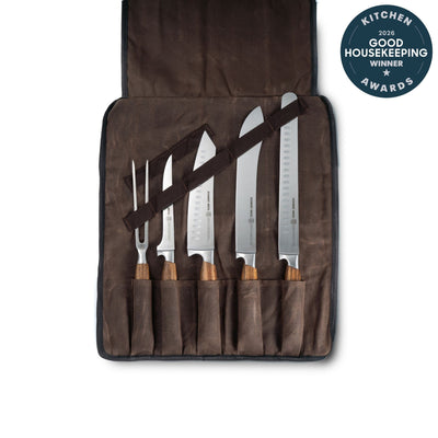 Schmidt Brothers Kitchen Cutlery Zebra Wood, 6-Piece BBQ Knife Set