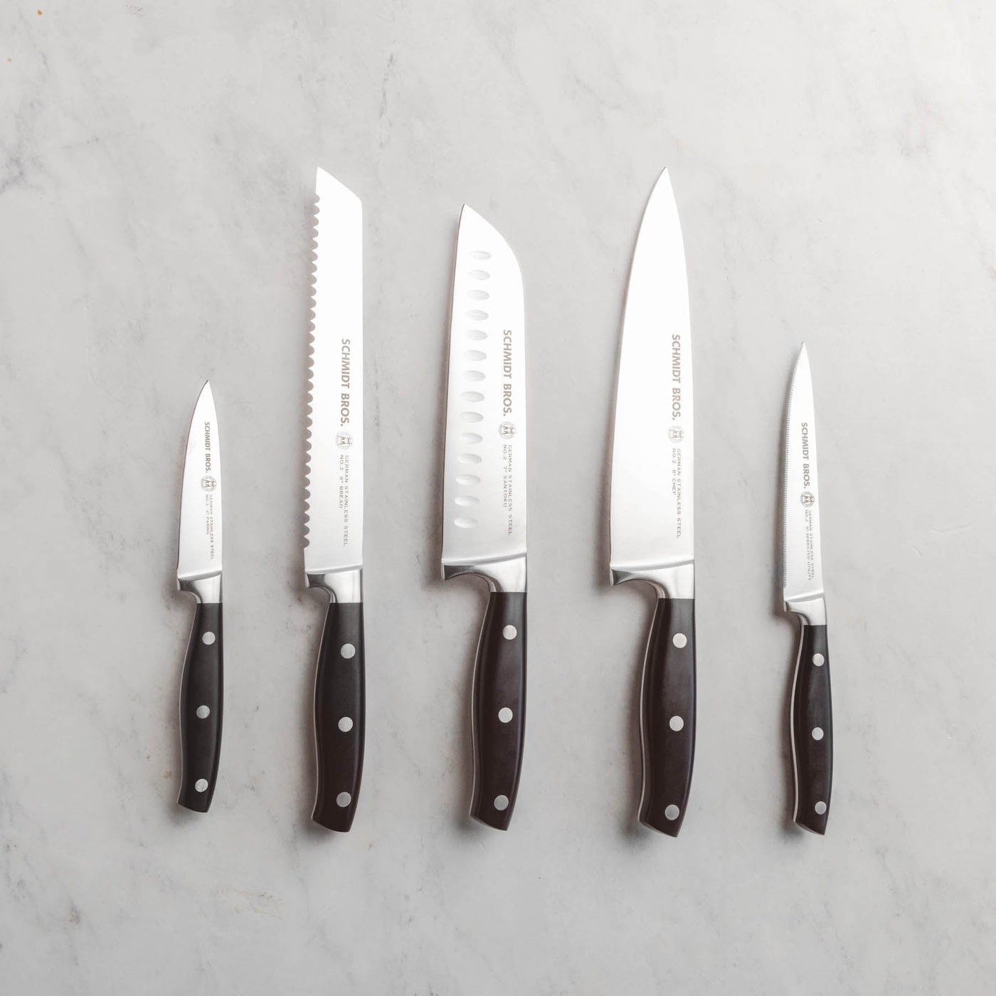 10-Piece Knife Set, Sheaths Included (Assorted Colors) – Schmidt Bros.