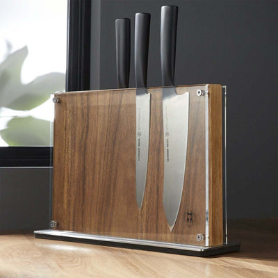 Schmidt Brothers Kitchen Cutlery Magnetic Knife Block | Save Counter Space | Holds 18 Knives | Shop Now