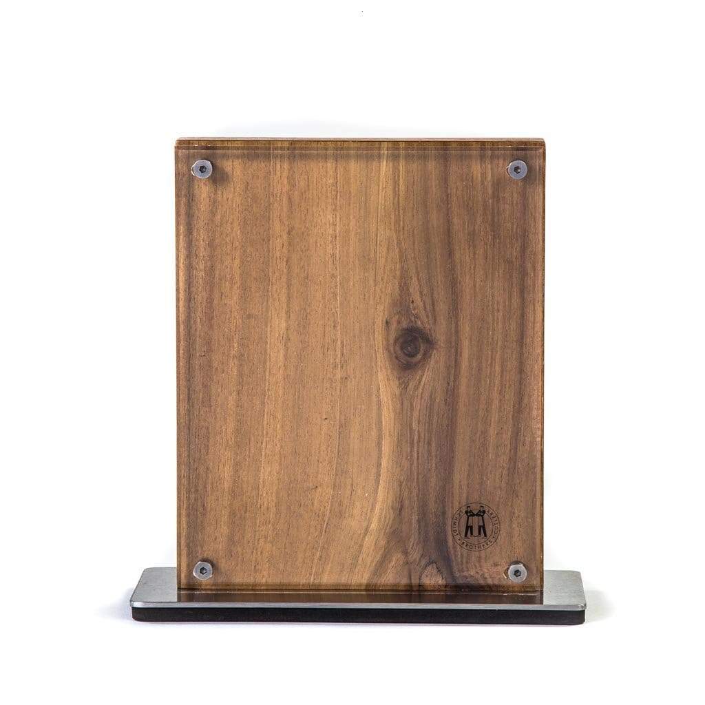 Schmidt Brothers Kitchen Cutlery Schmidt Brothers - Acacia Midtown Magnetic Knife Block, Universal Storage For Up to 8-10 Cutlery, Acacia Hardwood and Acrylic Shield